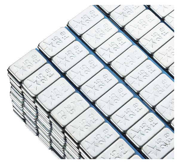 Ciężarki klejone Fe ocynk szeroka taśma SLIM 2,5g - 100 pasków FIVESTARS ROUND